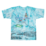GILDAN Panama Canal Womens T-Shirt Blue M