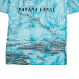 GILDAN Panama Canal Womens T-Shirt Blue M
