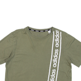 ADIDAS Cropped Womens T-Shirt Green XS