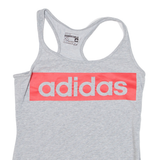 ADIDAS Womens Vest Grey Sleeveless XS