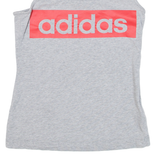 ADIDAS Womens Vest Grey Sleeveless XS