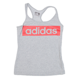 ADIDAS Womens Vest Grey Sleeveless XS