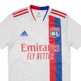 ADIDAS Mens Football Shirt Jersey White V-Neck XS