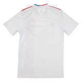 ADIDAS Mens Football Shirt Jersey White V-Neck XS