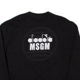 MSGM DIADORA Cropped Womens Sweatshirt Black L