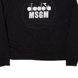 MSGM DIADORA Cropped Womens Sweatshirt Black L