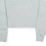 NIKE Cropped Womens Sweatshirt Grey Crew Neck M