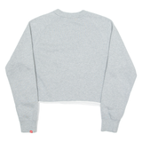 NIKE Cropped Womens Sweatshirt Grey Crew Neck M