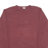 LEVI'S Mens Sweatshirt Maroon Crew Neck M