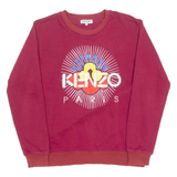 KENZO Mens Sweatshirt Maroon Crew Neck S