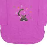 Telephone Call Womens Sweatshirt Purple Crew Neck 90s L