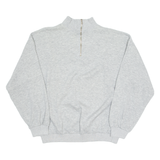 SWITCHER Mens Sweatshirt Grey 1/4 Zip L