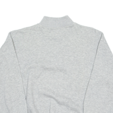 SWITCHER Mens Sweatshirt Grey 1/4 Zip L