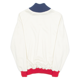 WONG Mens Sweatshirt Cream Button Neck M