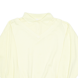 Womens Sweatshirt Yellow Collared M