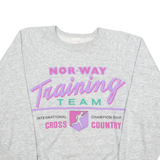 FIRST CLASS Norway Training Team Mens Sweatshirt Grey Crew Neck L