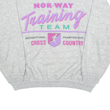 FIRST CLASS Norway Training Team Mens Sweatshirt Grey Crew Neck L