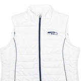 NFL Seattle Seahawks Womens Puffer Gilet White USA 2XL