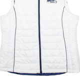 NFL Seattle Seahawks Womens Puffer Gilet White USA 2XL