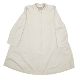 Womens Overcoat Coat Cream Viscose 90s M