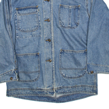 EAST WEST Womens Denim Jacket Blue S