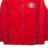 NHL Montreal Canadiens Mens Fleece Jacket Red USA S