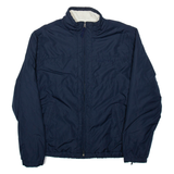 NAUTICA Sherpa Lined Womens Puffer Coat Blue M