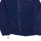 STARTER Mens Fleece Jacket Blue L