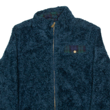 PENDLETON Womens Fleece Coat Blue Wool XL