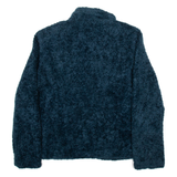 PENDLETON Womens Fleece Coat Blue Wool XL
