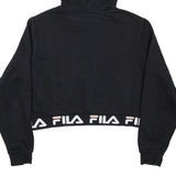 FILA Cropped Womens Black Hoodie M