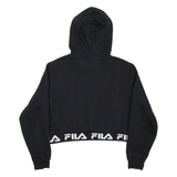 FILA Cropped Womens Black Hoodie M