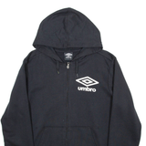 UMBRO Mens Black Hoodie Full Zip S