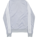 ADIDAS Womens Grey Hoodie Full Zip UK 6