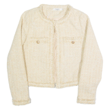 DAPHNIA Womens Blazer Jacket Cream S