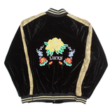 JADED Womens Bomber Jacket Black Velvet S