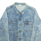 MADE IN THE SHADE Mens Denim Jacket Blue USA L