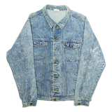 MADE IN THE SHADE Mens Denim Jacket Blue USA L