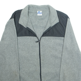 STARTER Mens Fleece Jacket Grey M