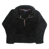 TOMMY HILFIGER Womens Fleece Jacket Black M