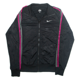 NIKE Womens Track Jacket Black L