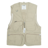 GARAGE Mens Gilet Beige Nylon S