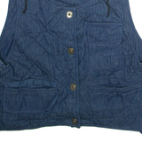 BISS Womens Quilted Gilet Blue L