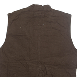 ST. JOHNS BAY Mens Gilet Brown L