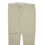 DICKIES Mens Trousers Beige Slim Skinny W36 L30