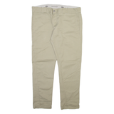 DICKIES Mens Trousers Beige Slim Skinny W36 L30