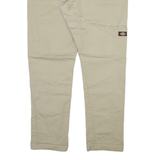 DICKIES Mens Trousers Beige Slim Skinny W36 L30