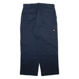 DICKIES Mens Trousers Blue Relaxed Straight W38 L30
