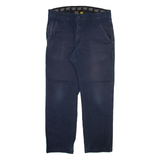 DICKIES Mens Trousers Blue Regular Straight W36 L32