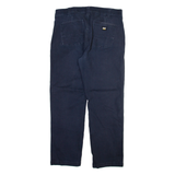 DICKIES Mens Trousers Blue Regular Straight W36 L32